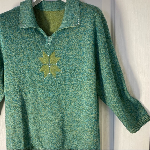 1980's polo knit...with rhinestones! - Picture 4 of 11